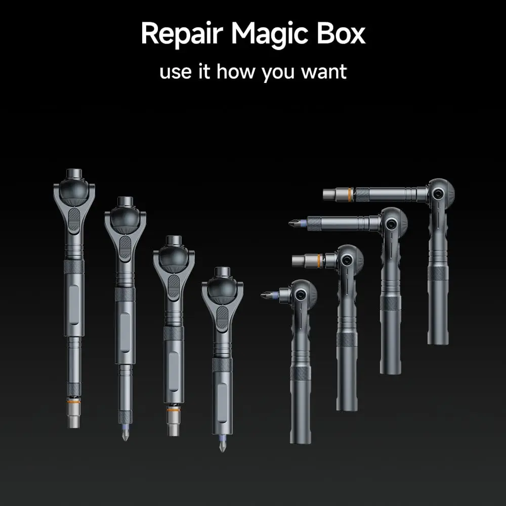 ชุดไขควงวงล้อ ATuMan 40 in 1 พร้อมด้ามจับแบบถอดได้ 180 °   ชุดเครื่องมือแม่เหล็กหัววงล้อสําหรับบ้าน DIY และการบํารุงรักษา