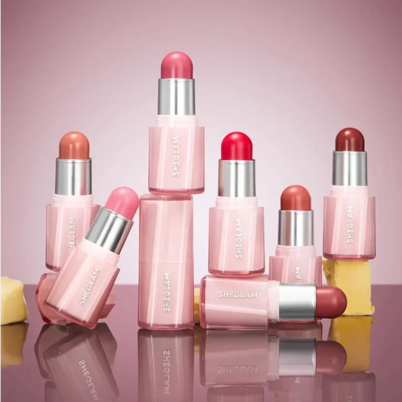 Sheglam Blusher Stick Natural Brightening Blush Cream Face Contour Moisturizing Hydration Water Light Beauty Makeup Cosmetic