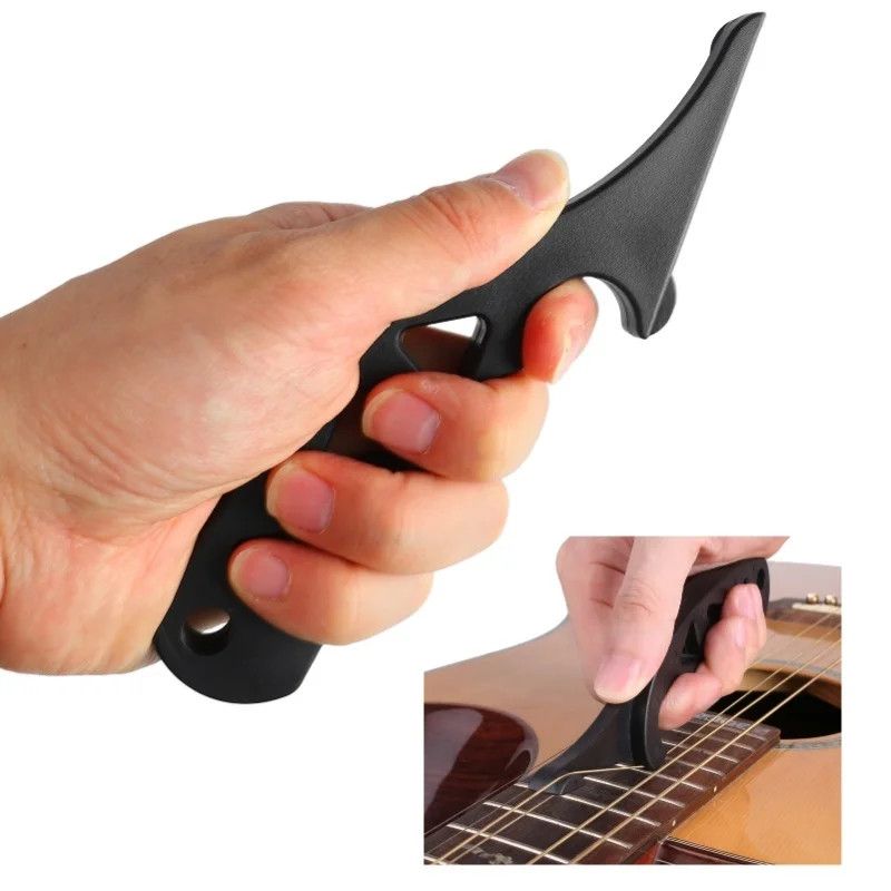 Guitar String Stretcher Black Plastic Guitar Tuning Improvement Device Stretching Tool For Electric Violin