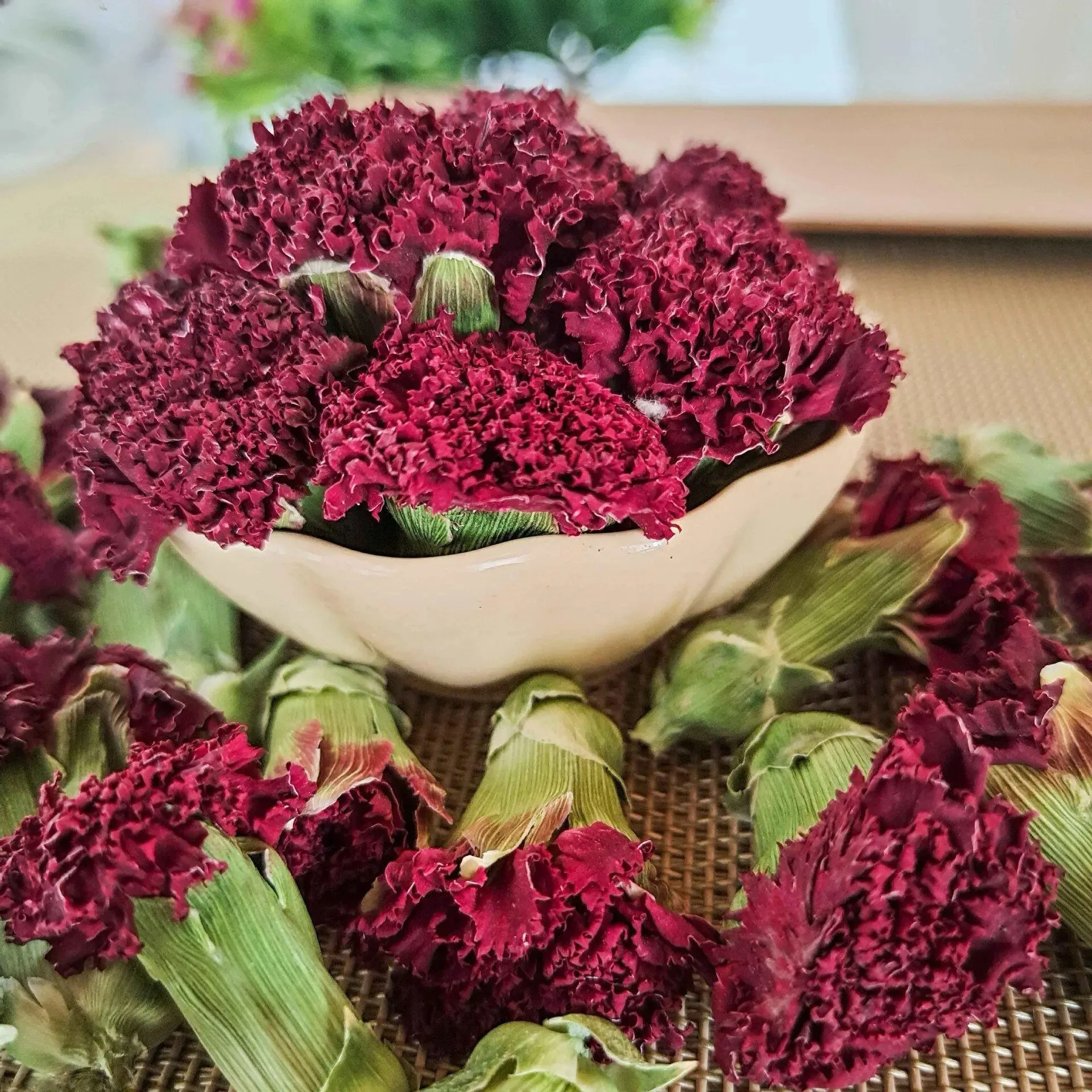 

Top Natural Red Carnation Dried Flowers For Home Decor Diy Scented Soap Wedding Candle Decorative Flower Material Making