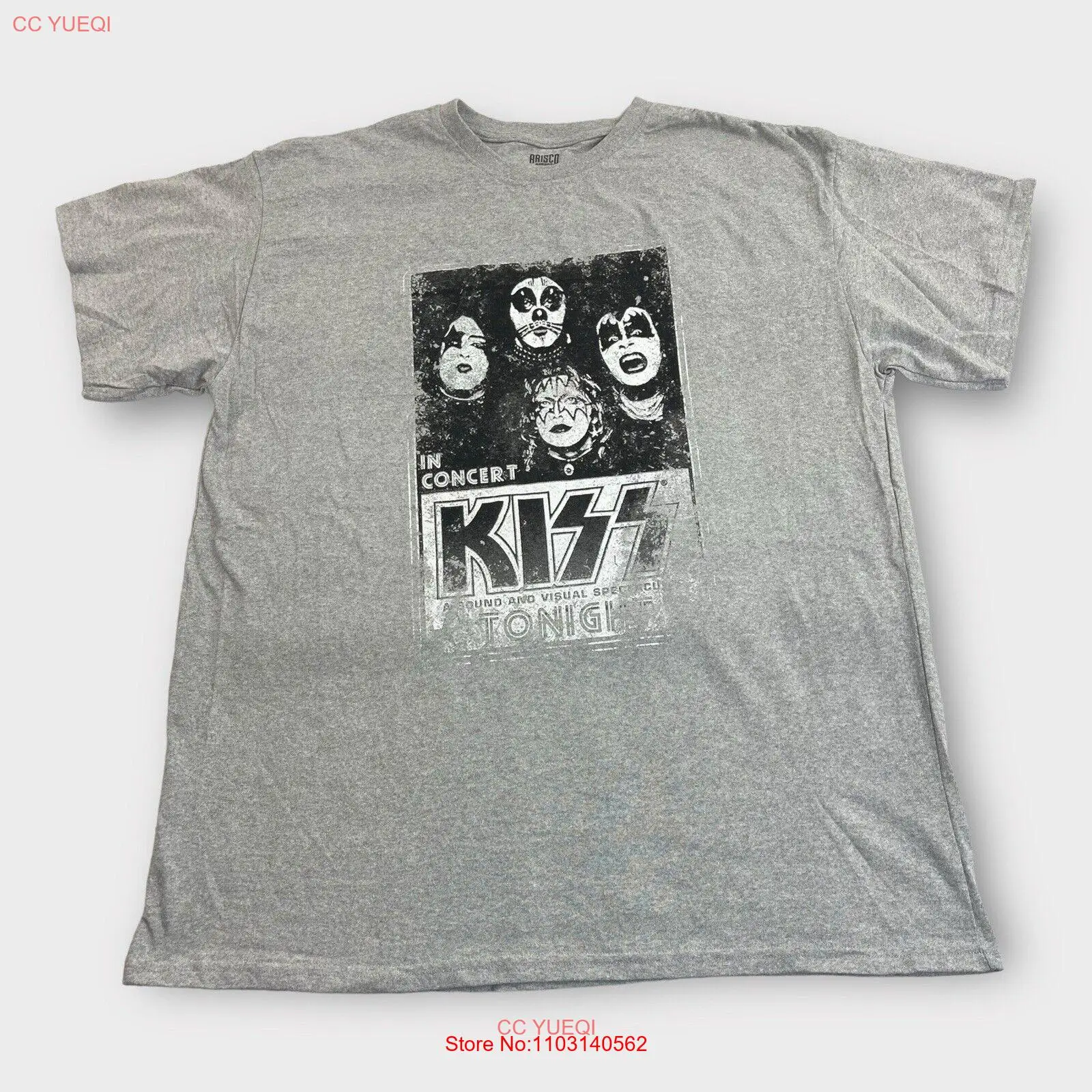 

KISS рок-н-ролл графическая Футболка взрослый Размер X-Large