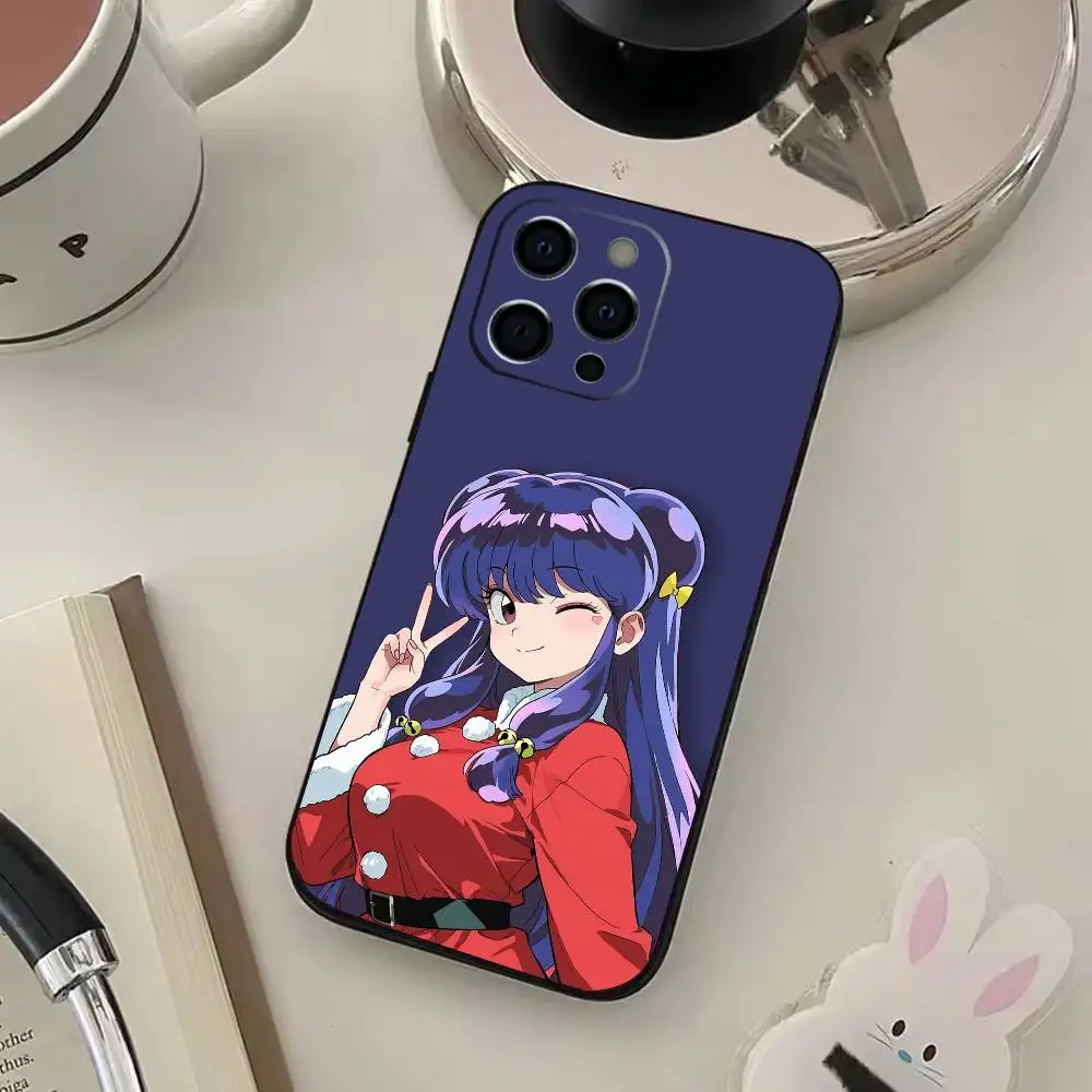 COOL R-Ran-ma 1 2 telefoonhoesje voor iPhone 17,16,15,14,13,12,11 Plus, Pro Max, XS, zachte zwarte hoes