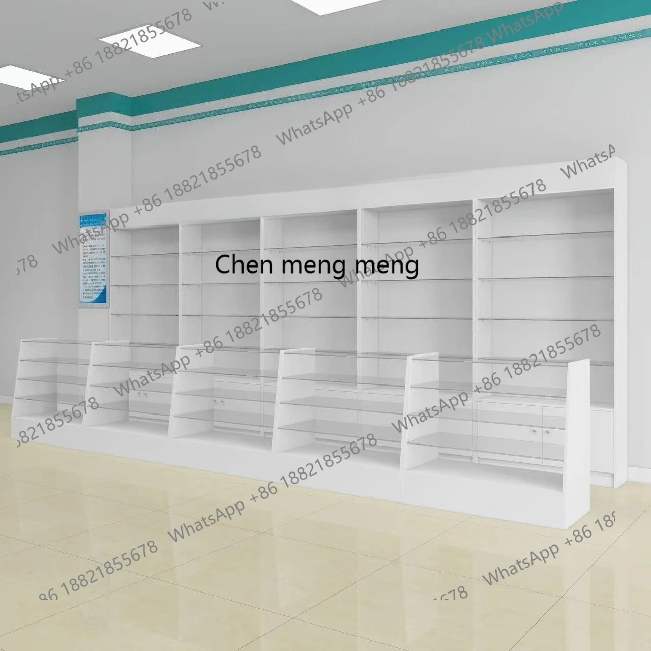 

New minimalist, display stand, glass counter, display case