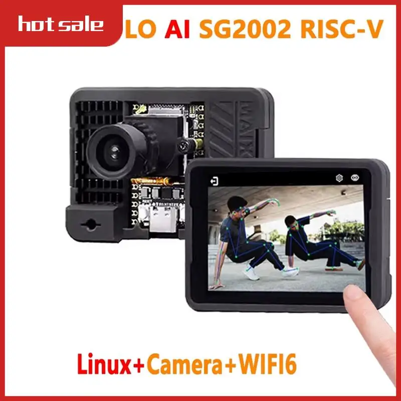 

Для Sipeed Maixcam макетная плата RISC V AI Kit 32G WIFI6 4MP Cam 2,3-дюймовый сенсорный экран Поддержка 1 TOP NPU Python/C++