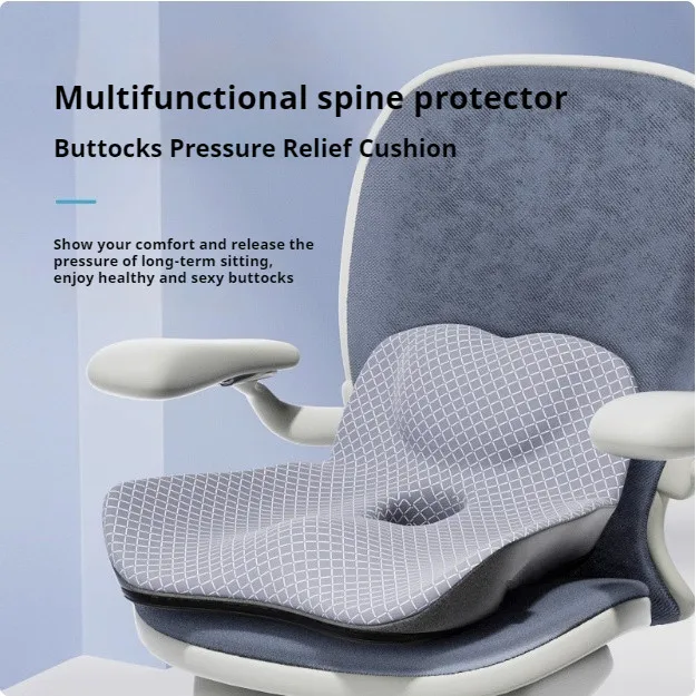 Coccyx Memory Foam Chair Orthopedic Pillow Office Seat Pad Hemorrhoid Treat Car Seat Big Cushion Relief Pain Tailbone Pillow