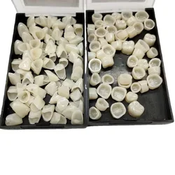 Facettes dentaires en résine pour blanchiment des dents, fausse prothèse dentaire, couronne temporaire, kit de remplacement, porcelaine, matériel dentaire, soins bucco-dentaires, 70 pièces, 50 pièces