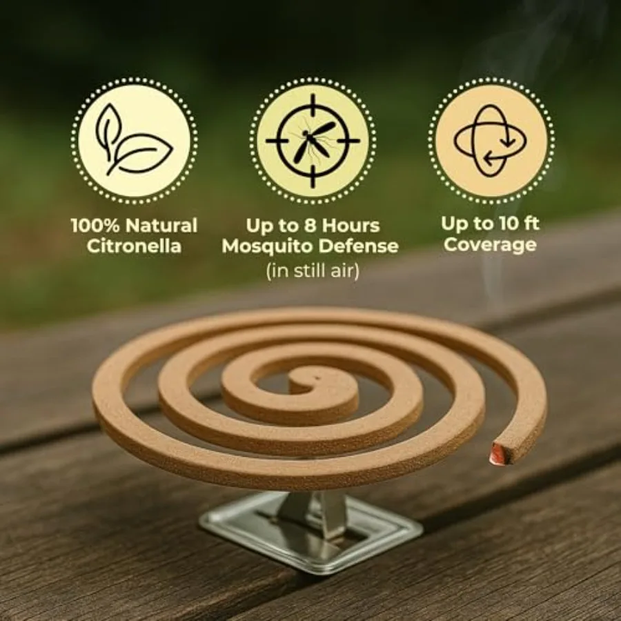 Mosquito Coils Hawaii's Most Trusted Protection Each Coil Provides Up to 8 Hours of Protection 60 Coils