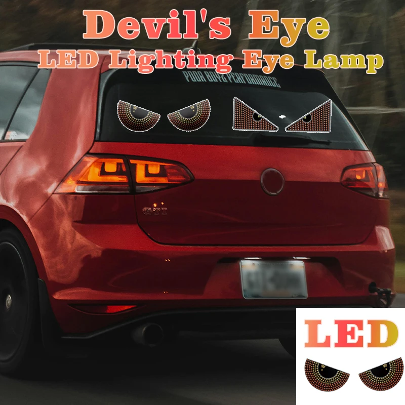 

LED Devil's Eye USB Expression Light - Remote Control LED Lighting Eye Light 2PCS 5V auto cars accessories