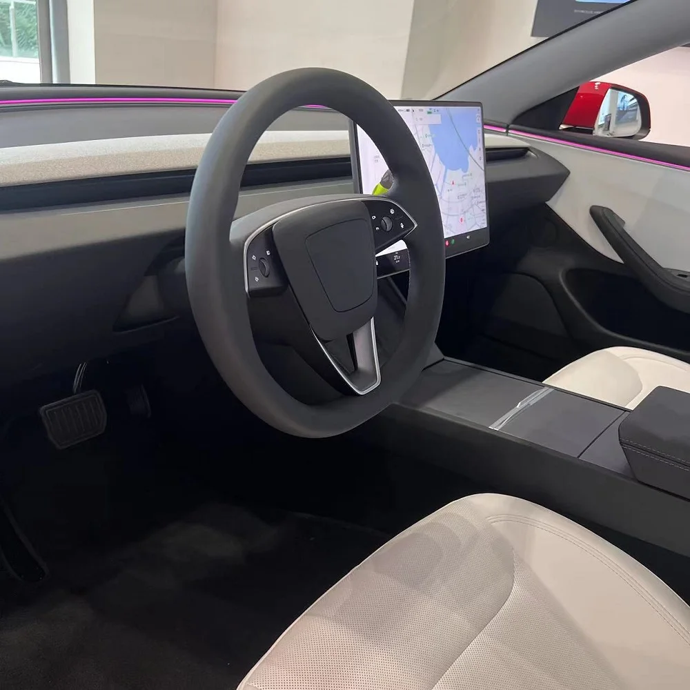 Herrfuks Electric Vehicle Accessories For Tesla Model 3 2023+ Newest Steering Wheel Control System Parts Panel Cover