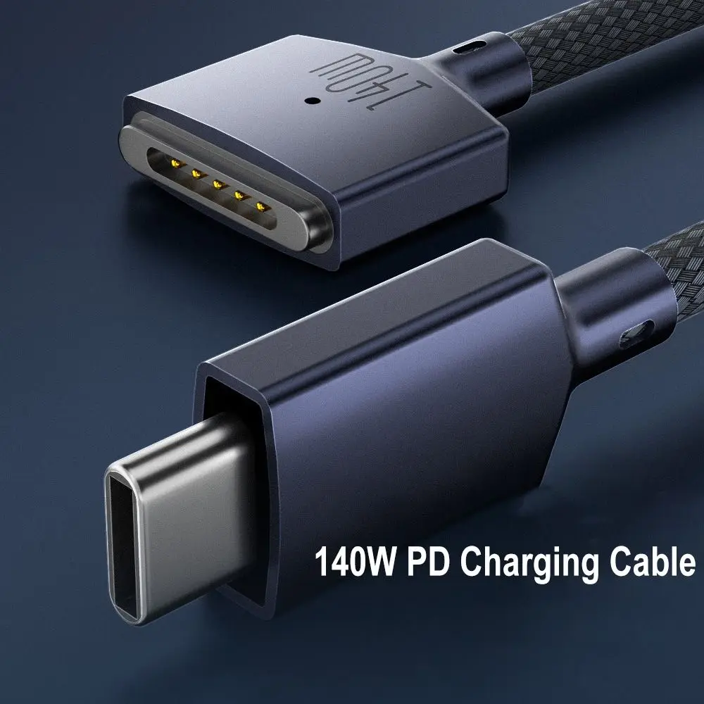 2M USB typu C do Magsafe 3 magnetyczny przewód ładowarki konwerter kabla do ładowania laptopa PD 140W dla MacBook Air/Pro A2442 A2485 A2681