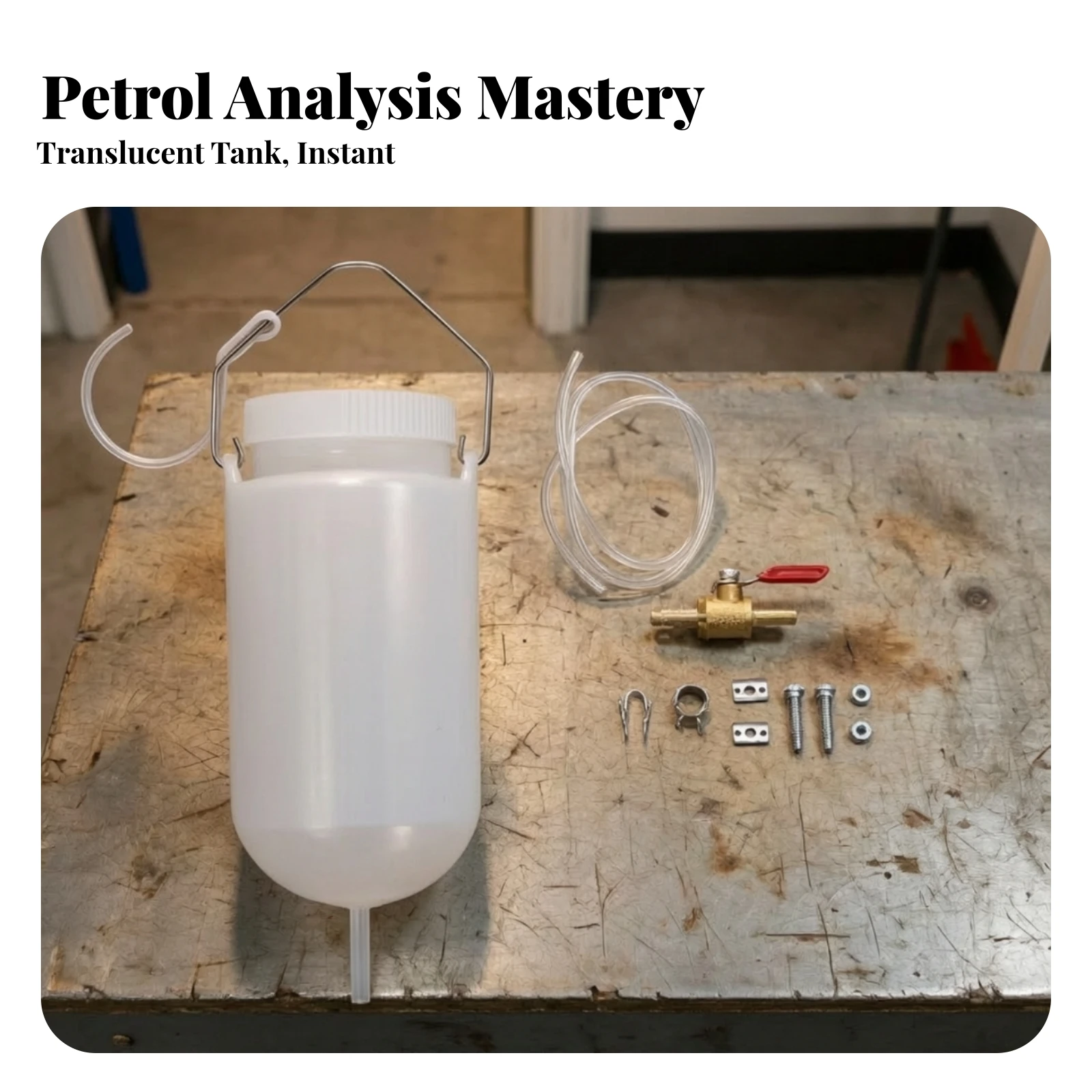Motorcycle Auxiliary Fuel Tank Easy to Connect Auxiliary Gas Fuel Tank Lightweight Versatile for DIY Enthusiasts