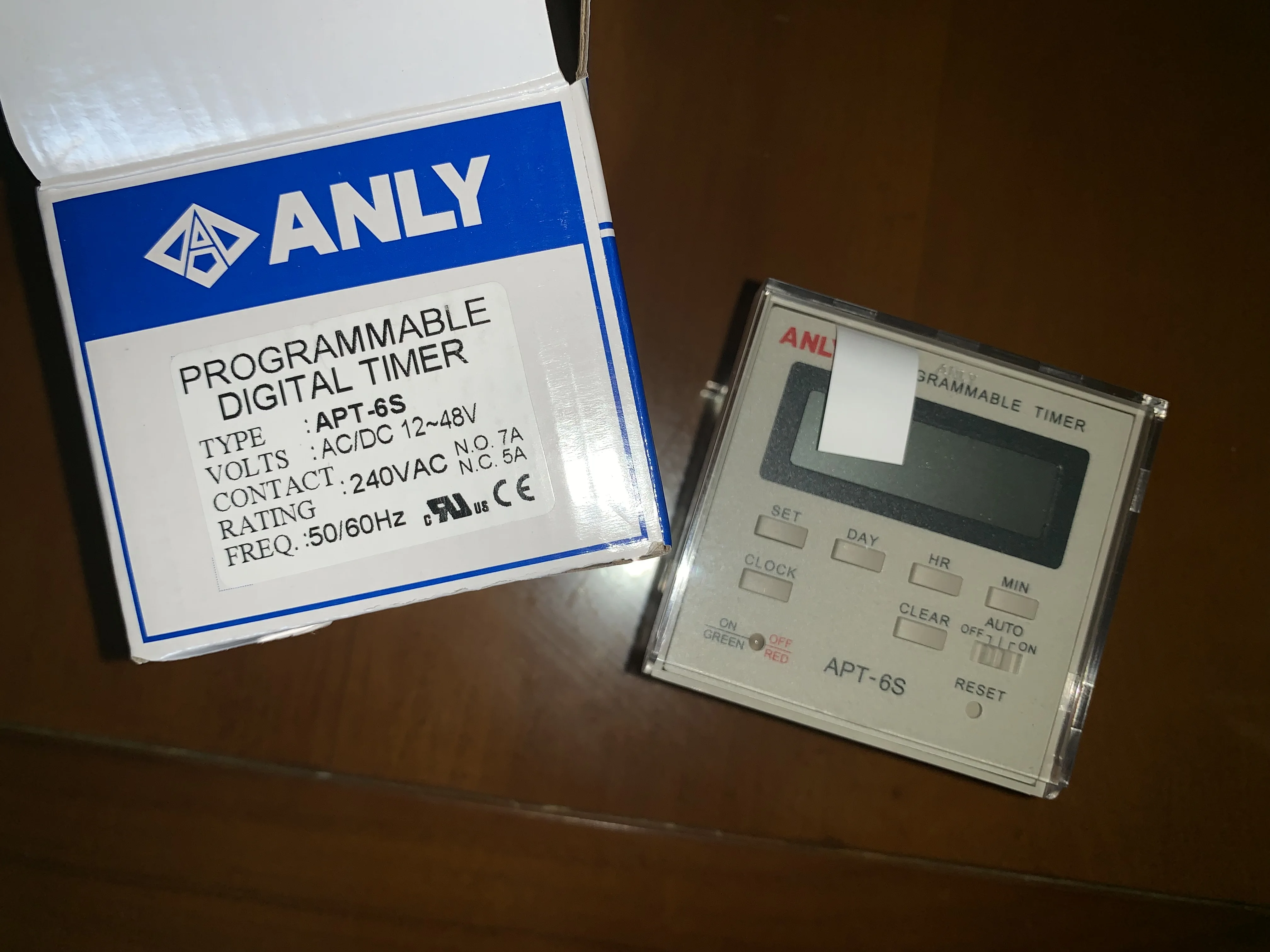 ANLY  APT-6S programmable timer microcomputer time-controlled switch