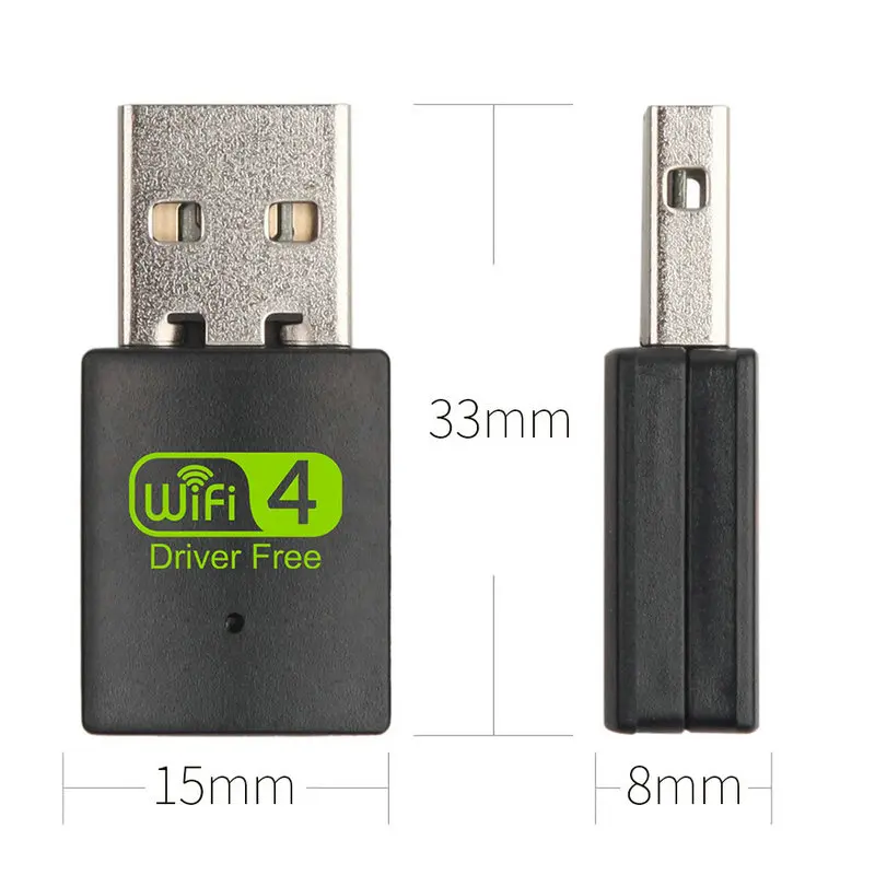 USB WIFI Adapter Mini USB Network Card 300M WiFi 4 Wireless Adapter 802.11n Free Driver for Laptop Desktop Computer