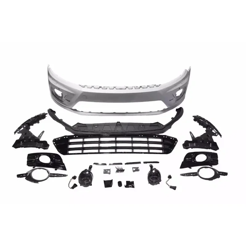 Unique Body Kit Front Bumper Grill Side Skirt Rear Lip Assembly for   Passat CC 2013-18 Upgrade to CC R-LINE Style Kit
