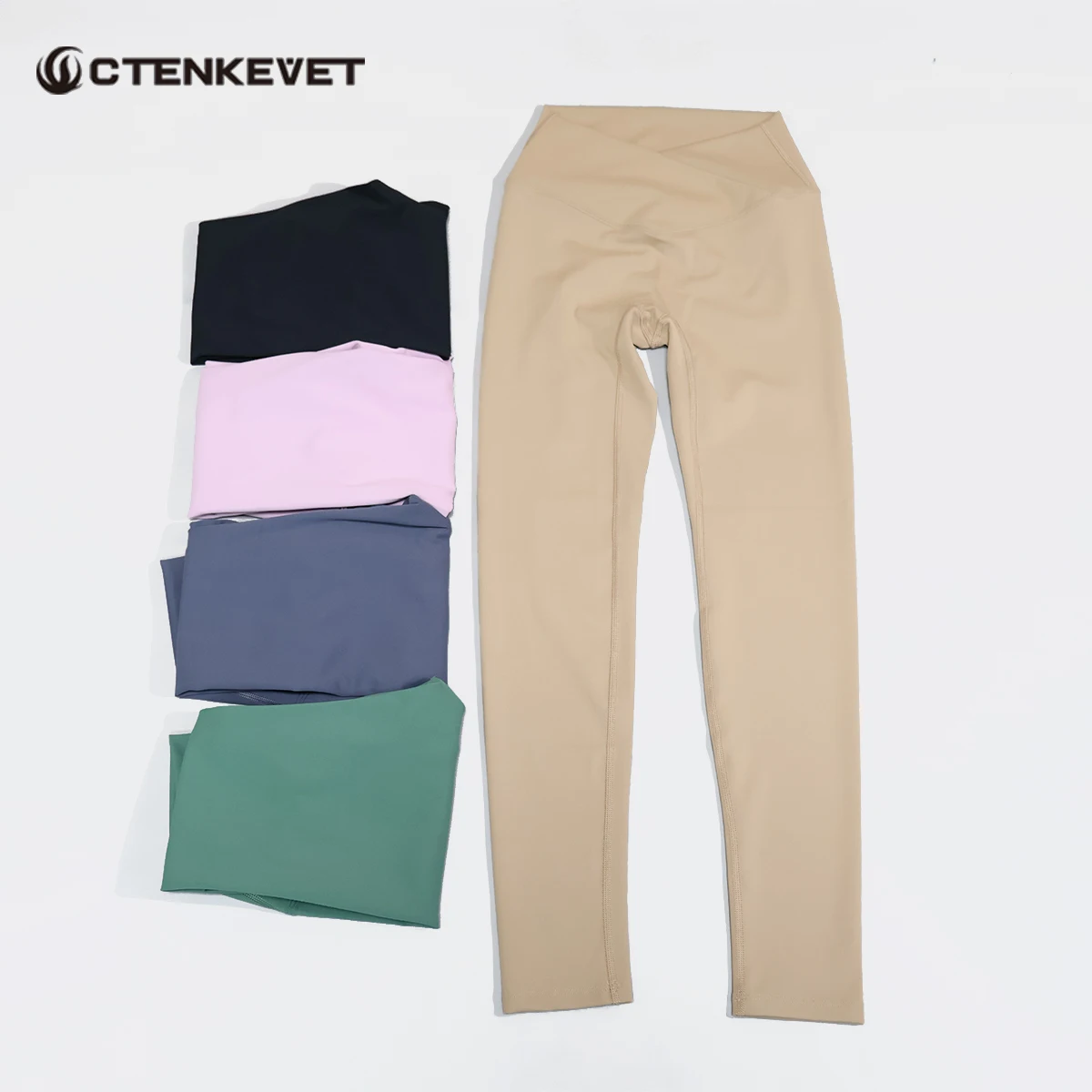 

Летние женские спортивные брюки Ctenkevet с высокой талией, эффектом подтяжки бедер, перекрестным дизайном, для йоги, фитнеса, леггинсы, модные женские спортивные штаны