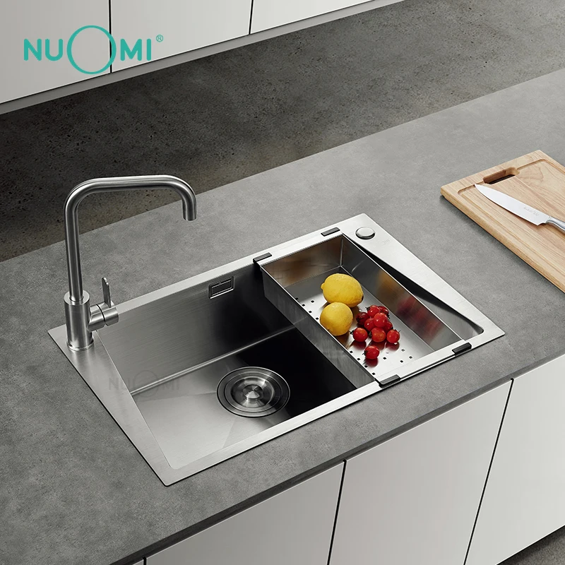 

NUOMI BUCK Series New Style Modern undermount multifunction luxury double Steel Sink Kitchen Stainless Steel Kitchen Sinks