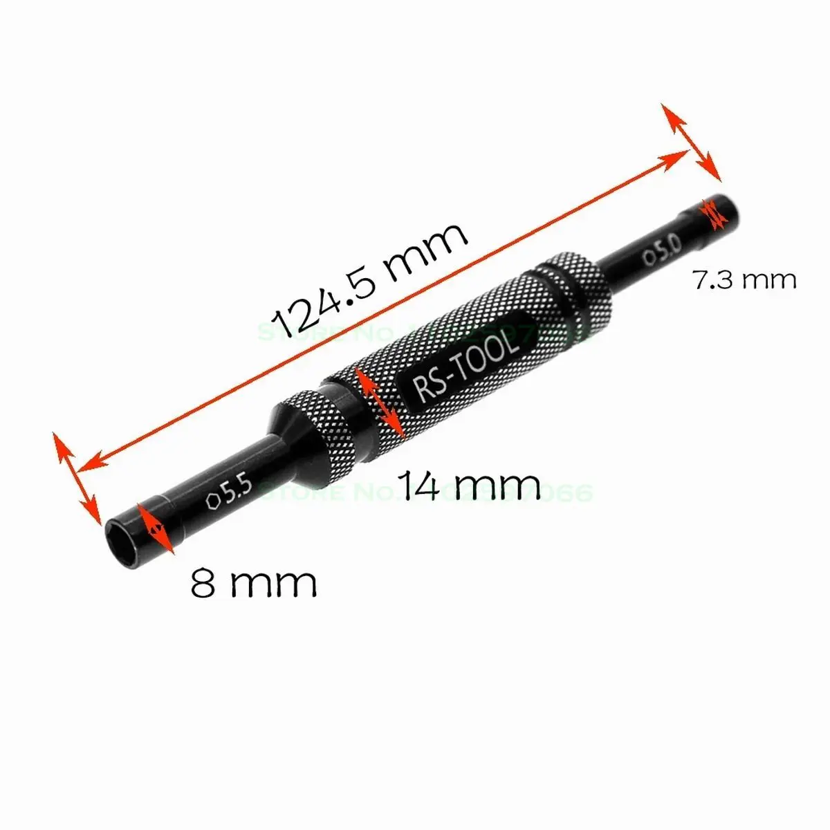 2in1 RC Tools Hex Screwdriver 5mm / 5.5mm Hexagonal Socket Tool For HUDY #170005 RC Car Boat Drone Aircraft Quadcopter