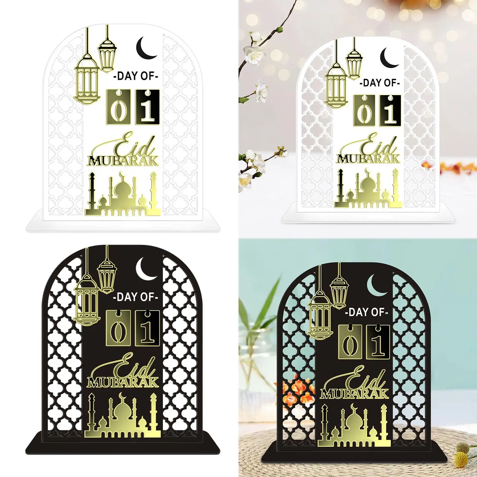 Fasting Festival Decoration Ornament Castle Home Decor Art Countdown Calendar