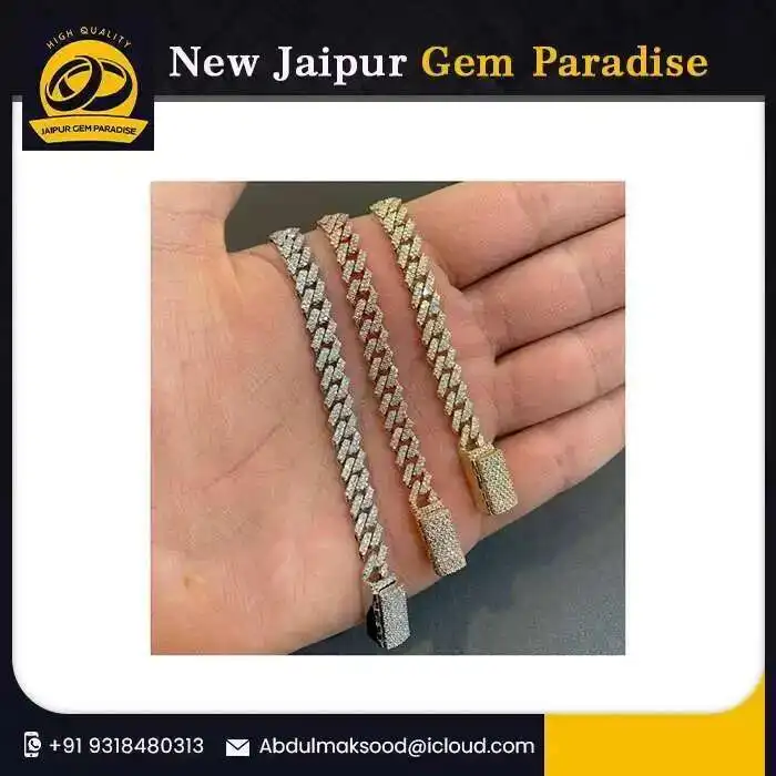 

Кубинская цепочка с звеньями Майами 6 мм, Vvs, муассанит, бриллиант, стерлинговое серебро 925 пробы, позолоченное, 18-24, ювелирные изделия в стиле хип-хоп