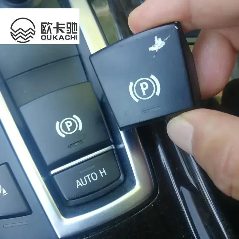 Electronic Hand Brake Parking Switch P Auto H Button Cover Replacement For BMW X5 X6 F15 F16 3