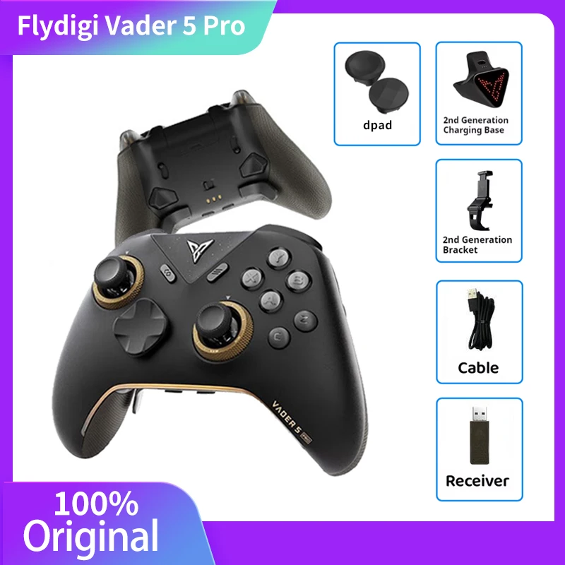 Flydigi Vader 5 Pro V2 Game Controller Wireless Bluetooth Original Competitive Elite Gamepads for PC/NS2/Mobile/Steam