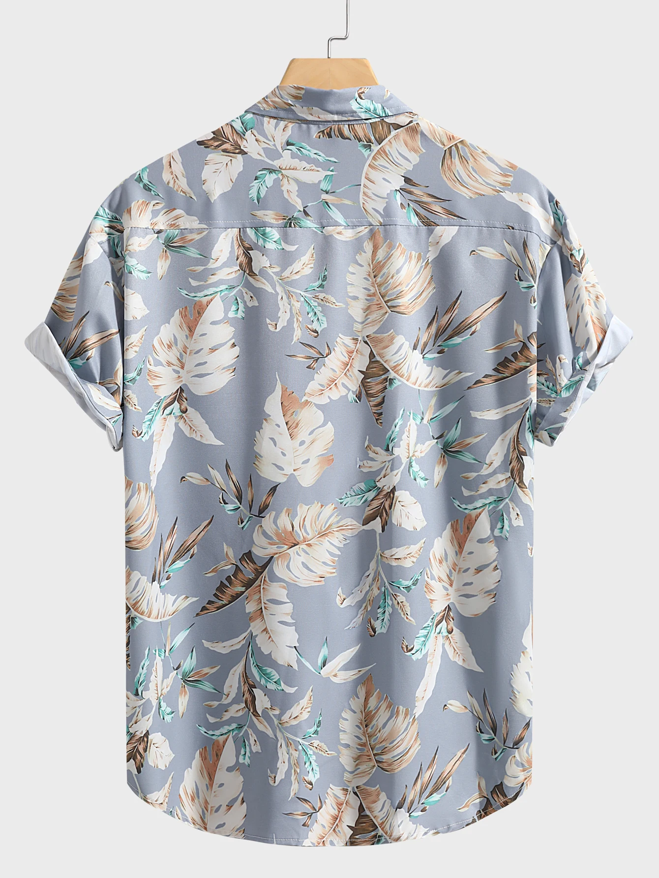 2024 Men\'s Fashion digital Printed short-sleeved Shirt Men\'s Hawaiian printed shirt