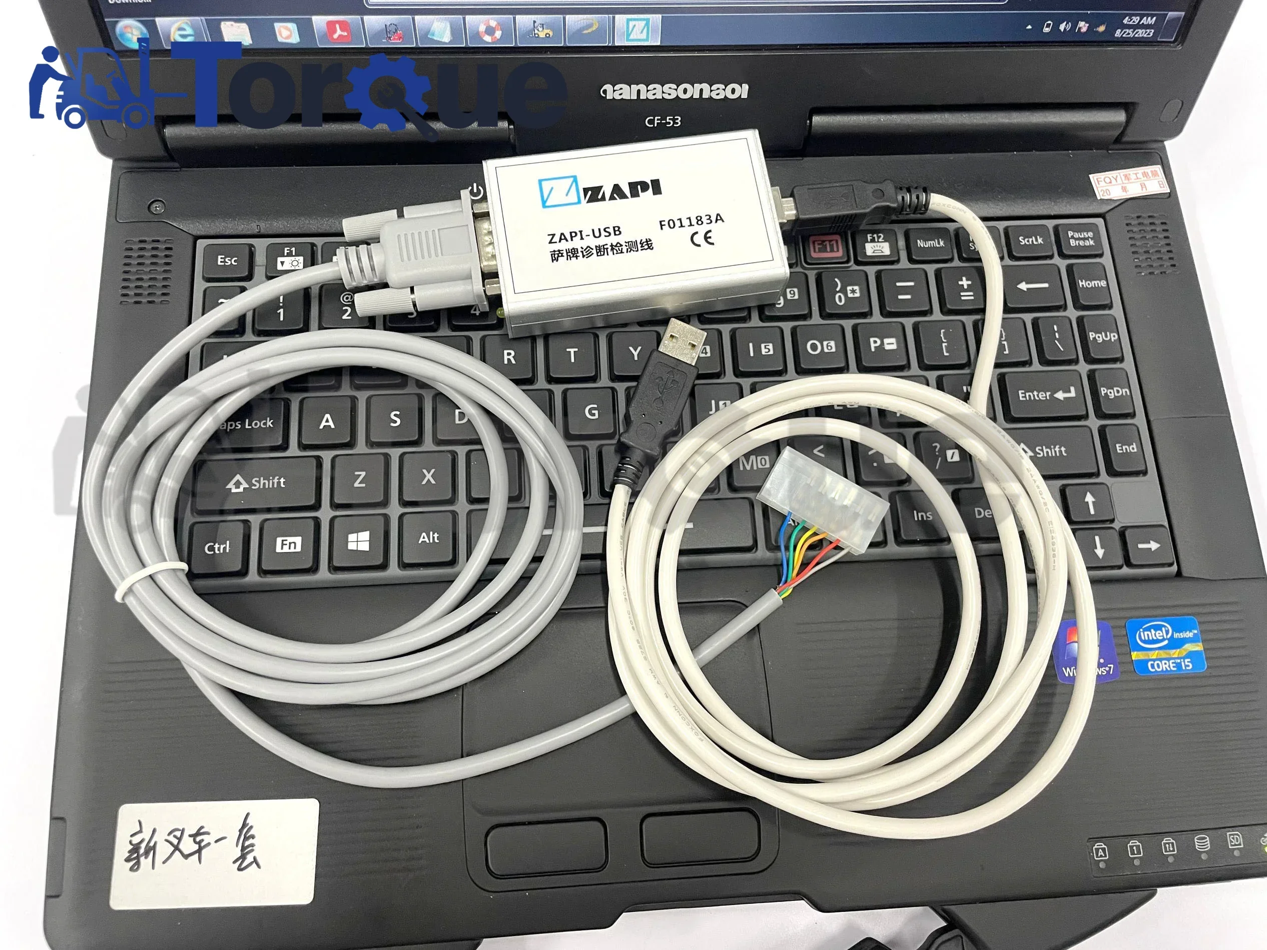 Ready to use CF53 laptop+ZAPI programmer ZAPI F01183A data cable zapi console software ZAPI electric controller diagnostic tool