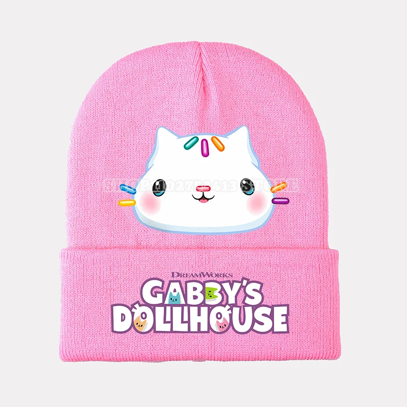 غابي دمية محبوك قبعة غابي كات لطيف الكرتون لينة الحلو غطاء الرأس الفتيات قبعة باردة قبعات أطفال دافئة محبوك الصوف هدايا عيد الميلاد