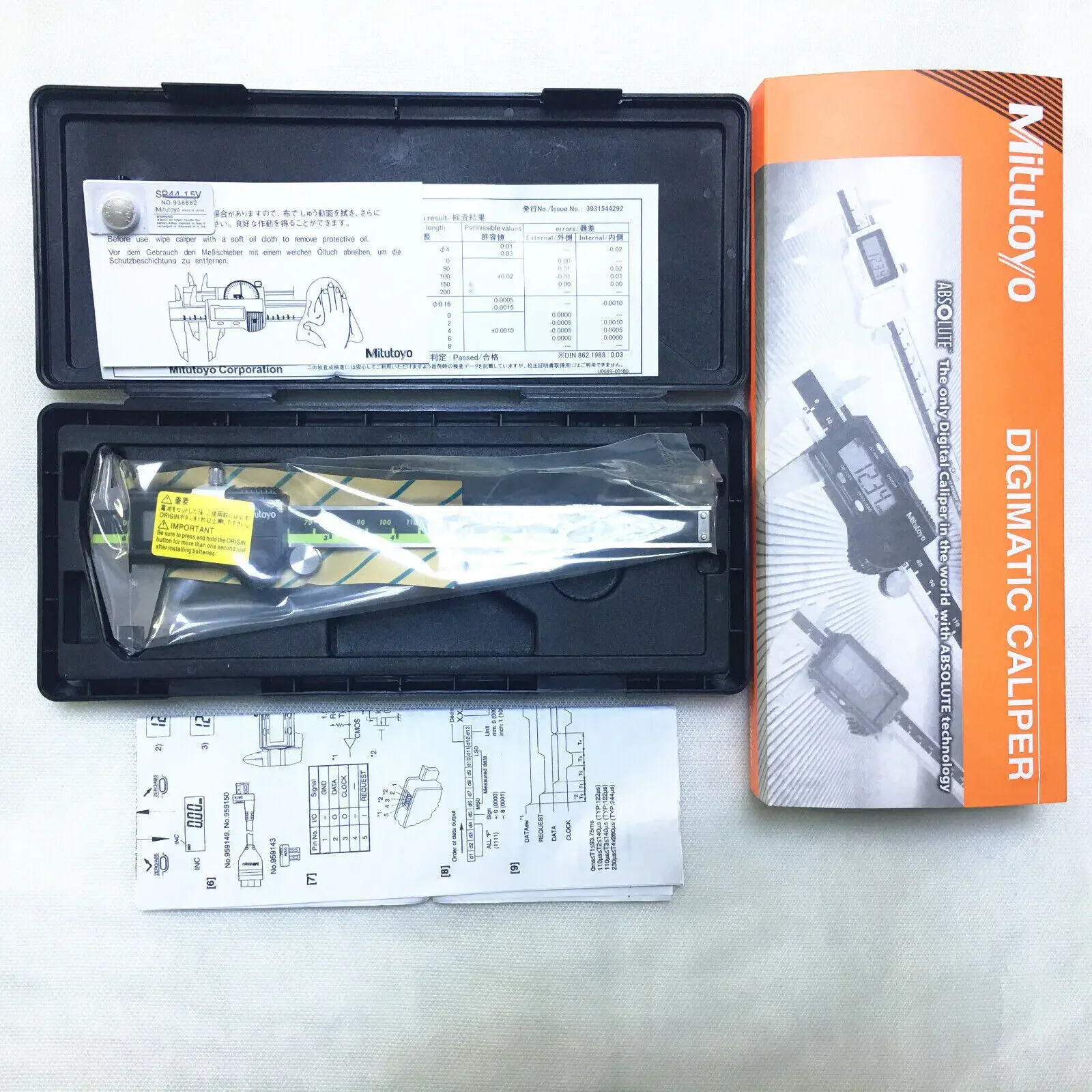 Mitutoyo Digital Caliper 500-196-20 Digital Absolute .0005