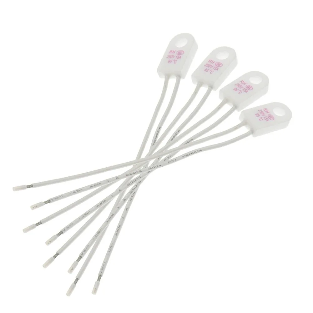 For Kitchen Maintenance Color White Thermal Cutoff Reliable Protection Thermal Fuse Thermal Fuse Heat Resistant Insulation