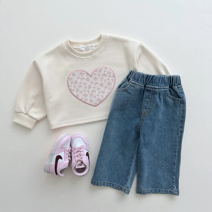 2024 Spring New Children Casual Pocket Trousers Baby Girl Loose Denim Pants Toddler Boys Fashion Versatile Jeans Kids Clothes