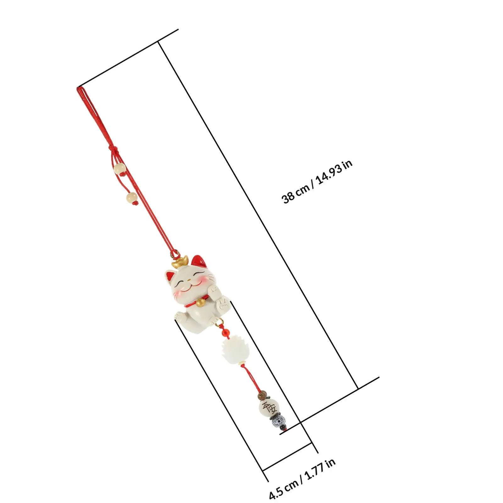 Premium Cat Style Car Hanging Ornament for Rearview Mirror Car Interior Decoration Gift for Women Birthday Christmas Valentine