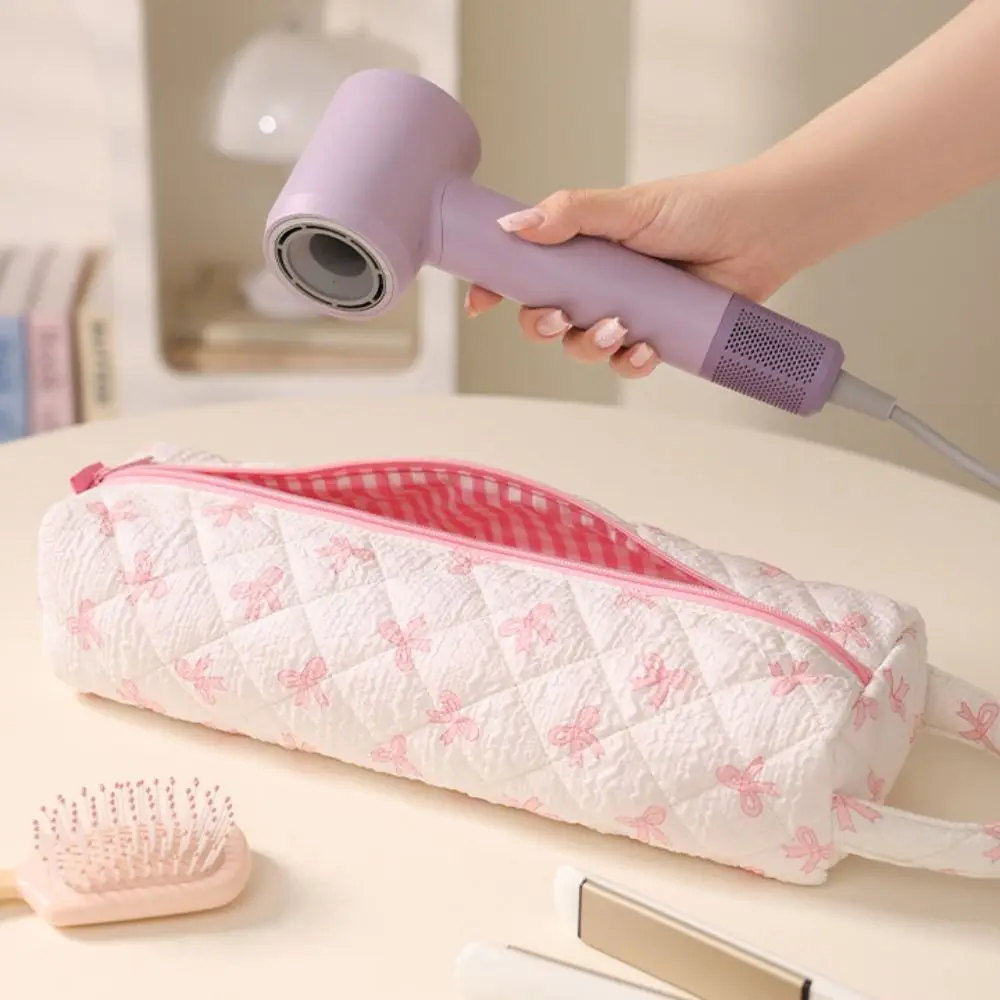 Nueva bolsa de almacenamiento para secador de pelo, con asa, de gran capacidad, para guardar rizadores, funda de transporte suave y portátil para viajes.