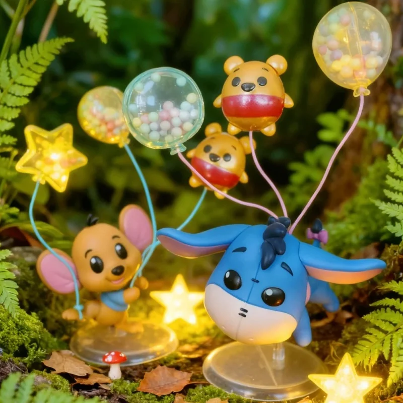 Original Hot Toys Disney Winnie The Pooh Ballon-Serie Blindbox Cartoon-Figur Piglet Roo Eeyore Tigger Sammlerstücke Spielzeug