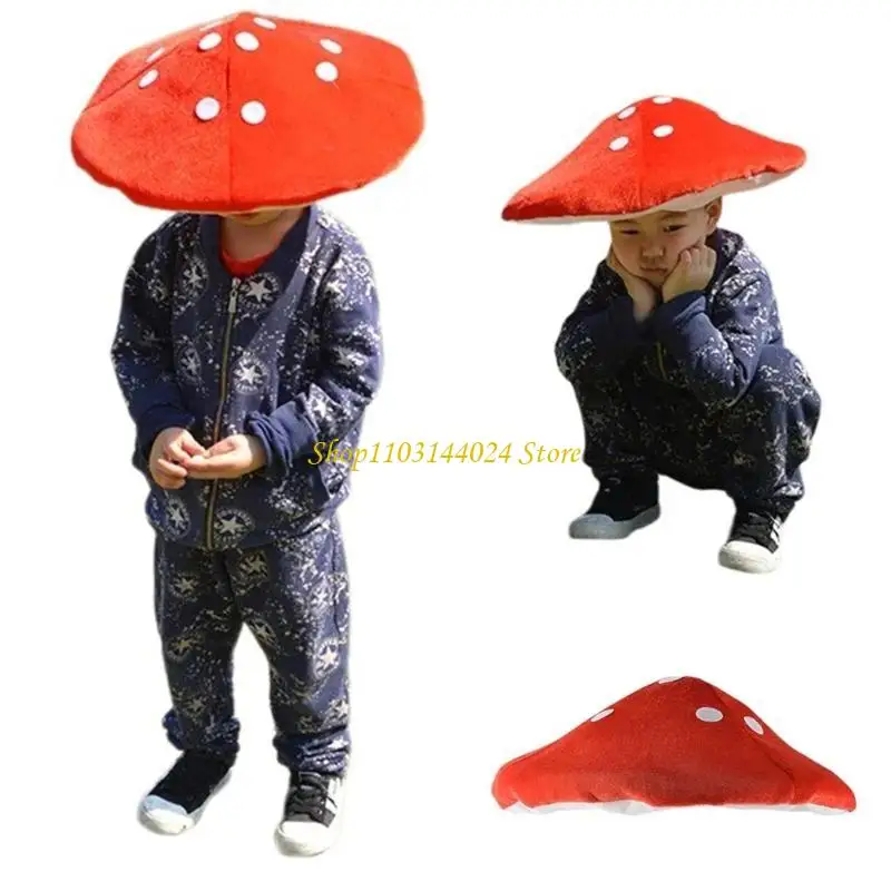 Lovely Mushroom Hat Offering Warmth Breathability Great Knit Hat for Various Outdoor Activities Christmas Gift for Girl