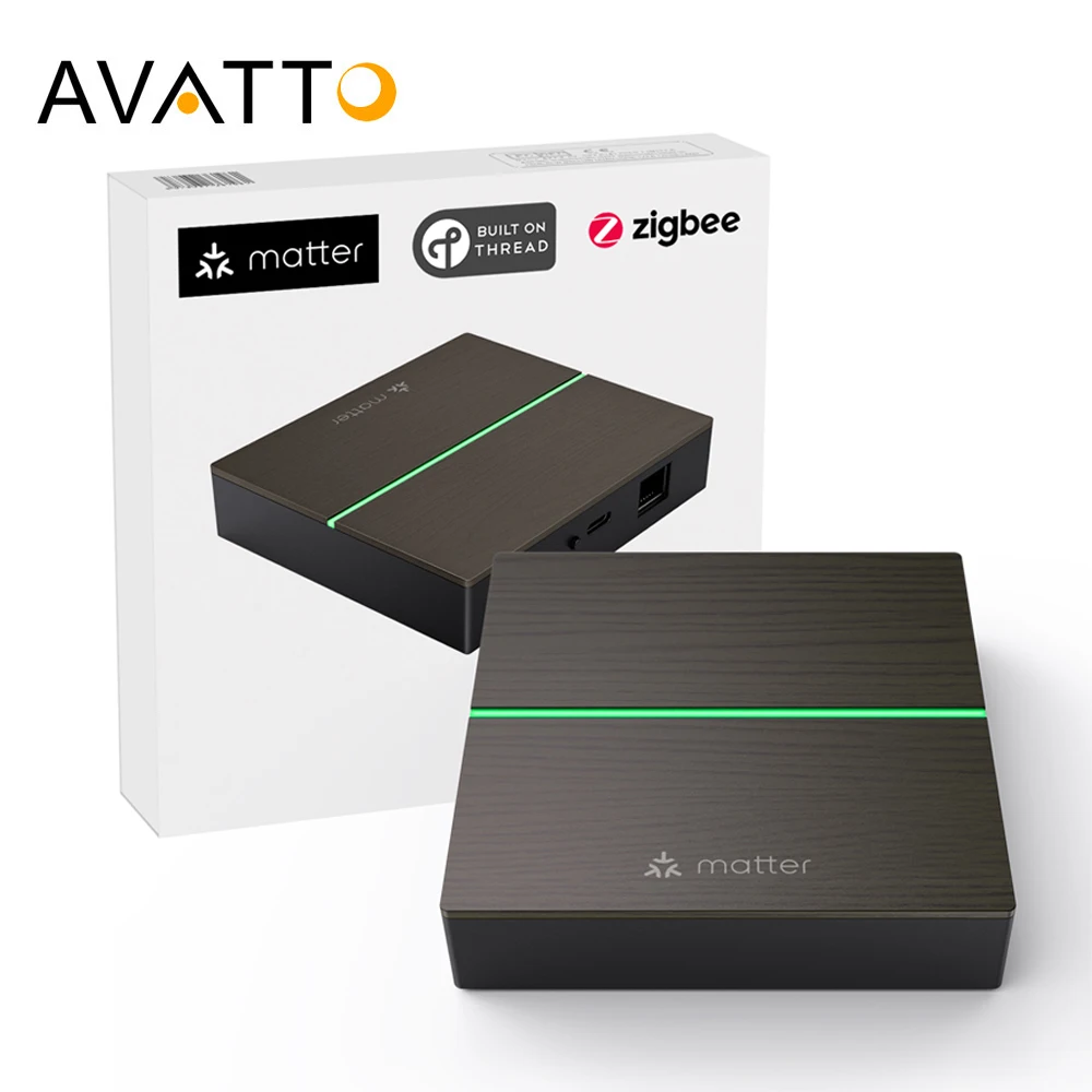 

AVATTO Tuya Matter Smart Wired Gateway Hub, ZigBee Smart Home Bridge Пульт дистанционного управления Поддержка HomeKit, Siri, Google Home, Alexa