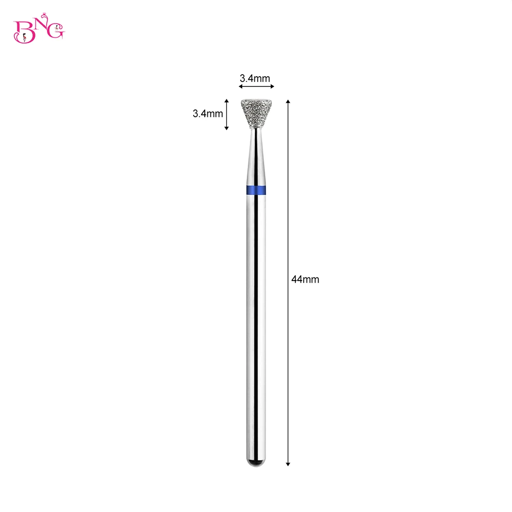 BNG 2 pçs/set diamante fresa careca prego brocas conjunto para manicure acessório broca para unhas cutícula remover ferramentas