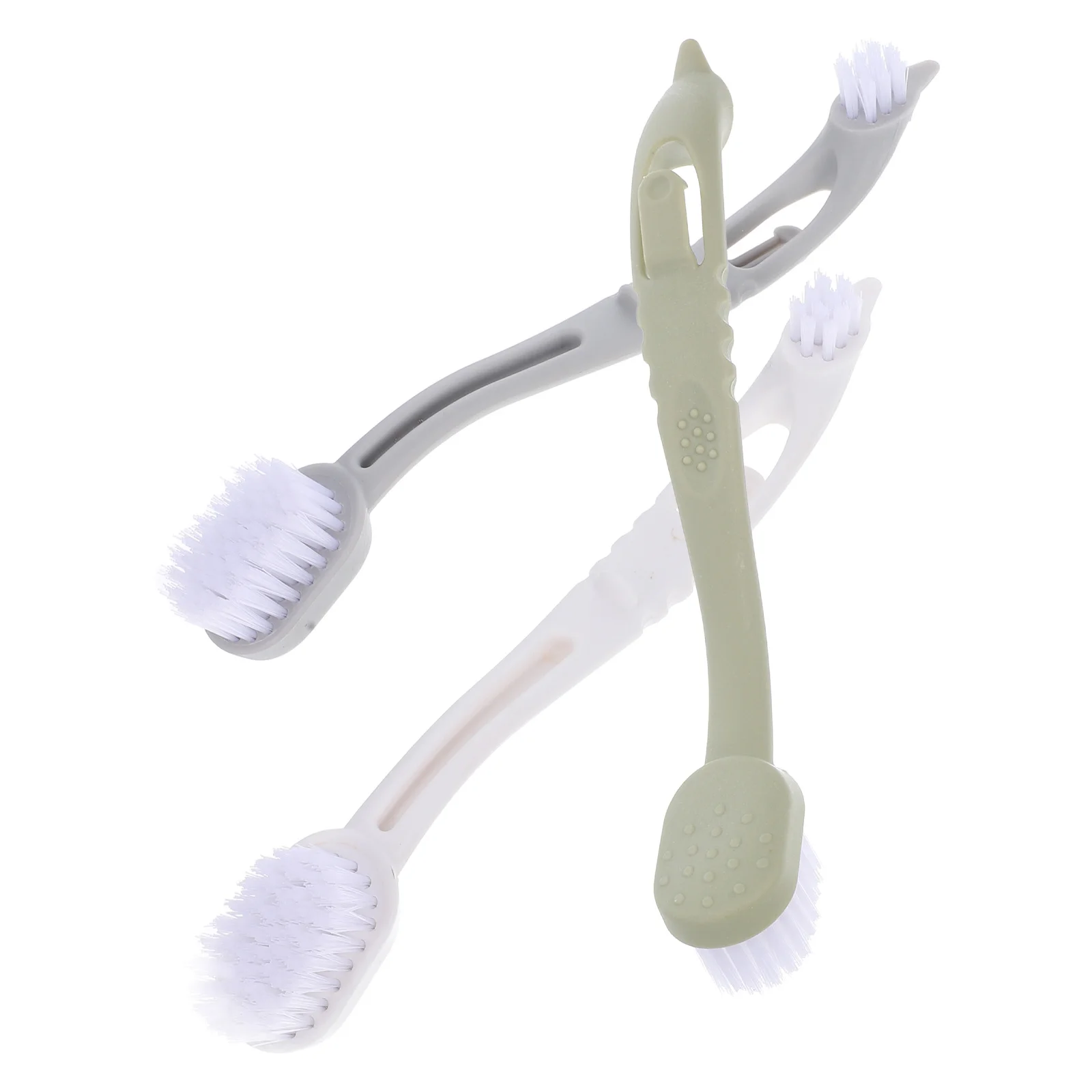 

3Pcs Bird Cage Cleaning Brush Dual Heads Soft Bristle Essential Cleaner Pet Bird Supplies Small Animal Cage Cleaning Tool