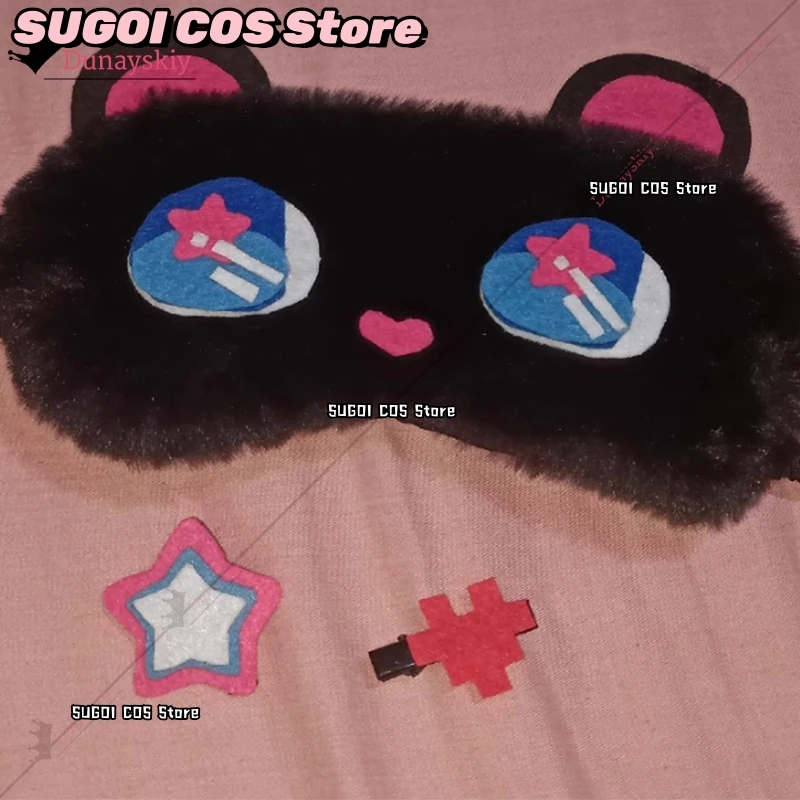 Till Anime Alien Stage Cosplay Costumes Eye Cover Unisex Warm Sleeping Mask Silver Grey Hair Men cosplay anime Stage Show Set