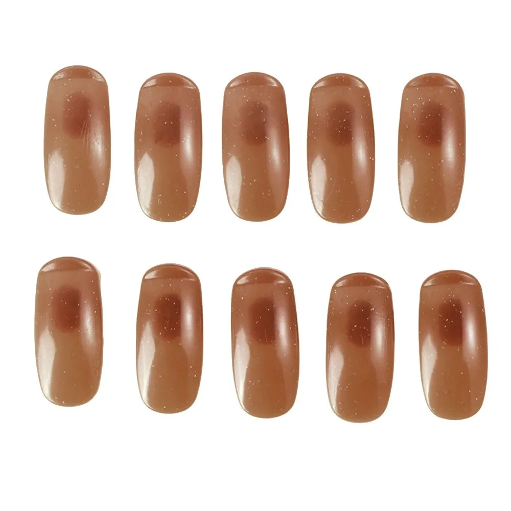 3pcs Bendable Joints Nail Training Finger Flexible Design Brown Base Adjustable Nail Practice Fingers Reusable