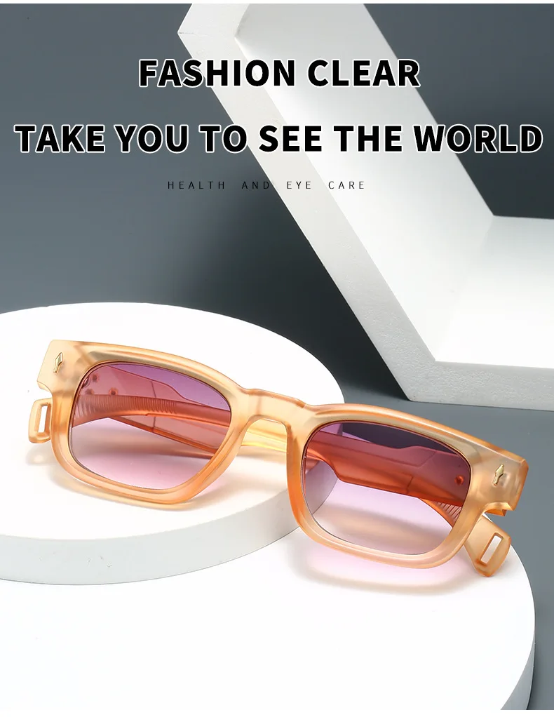 2025New Mann Frau Sonne Lesebrille Platz Mode Vielseitig Trend Anti-blau Licht Leser Gradienten Brillen Unisex Brillen – Detail 8