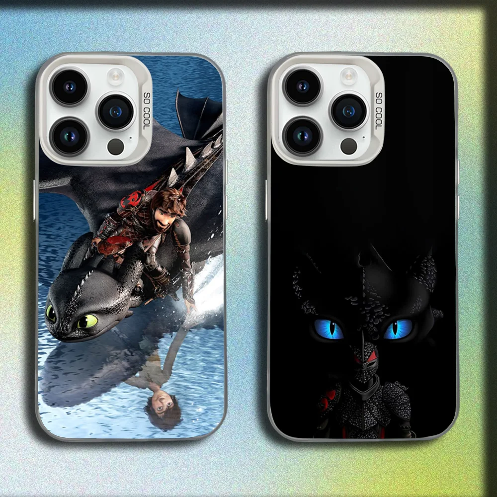 

T-Toothless Dragon Light F-Fury Phone Case For iPhone 16,15,14,13,12,11,Mini,Pro,SE,MAX White Matte Shockproof Cover