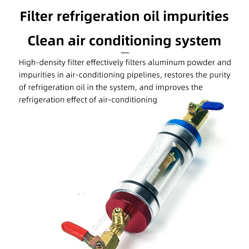 Imagem -03 - Ferramenta Automotiva ar Condicionado Refrigeração Oil Filtração Analyzer Purificador de Detecção de Pureza de Óleo Refrigerante