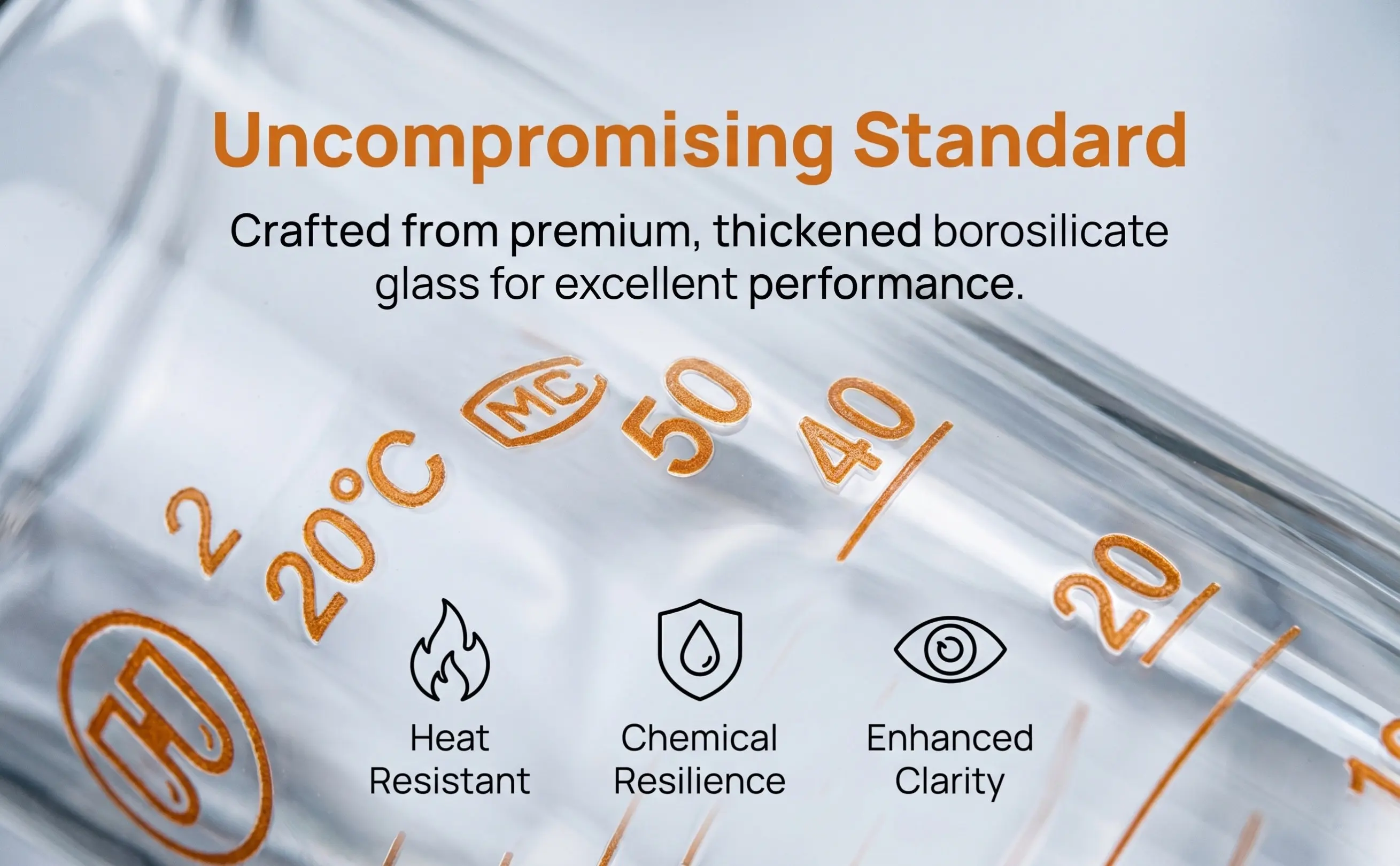 1Pcs Graduated Measuring Cup Glass Cylinder Laboratory Heat Resistant Chemical Resistant Stable Measuring Tool