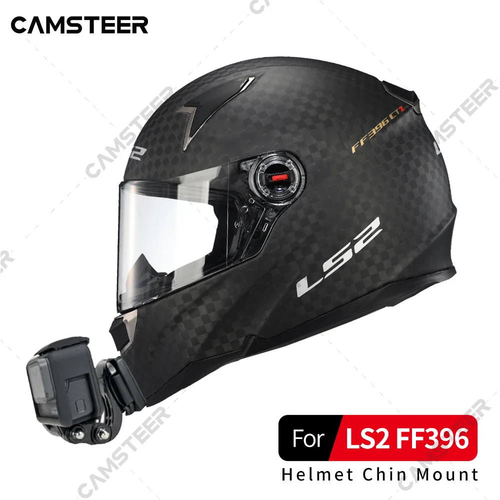 for LS2 FF396 Helmet Custom Aluminium Chin Mount for GoPro Hero 13 12 11 10 Insta360 X4 X3 Ace Pro2 DJI Action 3 4 5Pro Camera