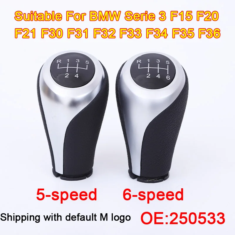 

ZG Car Gear Shift Knob For BMW Serie3 F15 F20 F21 F30 F31 F32 F33 F34 F35 F36 F40 Shift Button Gear Lever Head Shifter 5/6 Speed