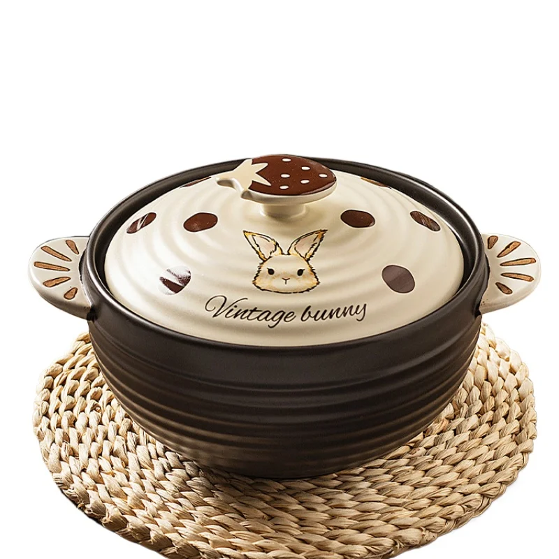 

*Hera Rabbit Casserole Household High Temperature Dry Burning Non-cracking Gas Stove Special Soup Casserole