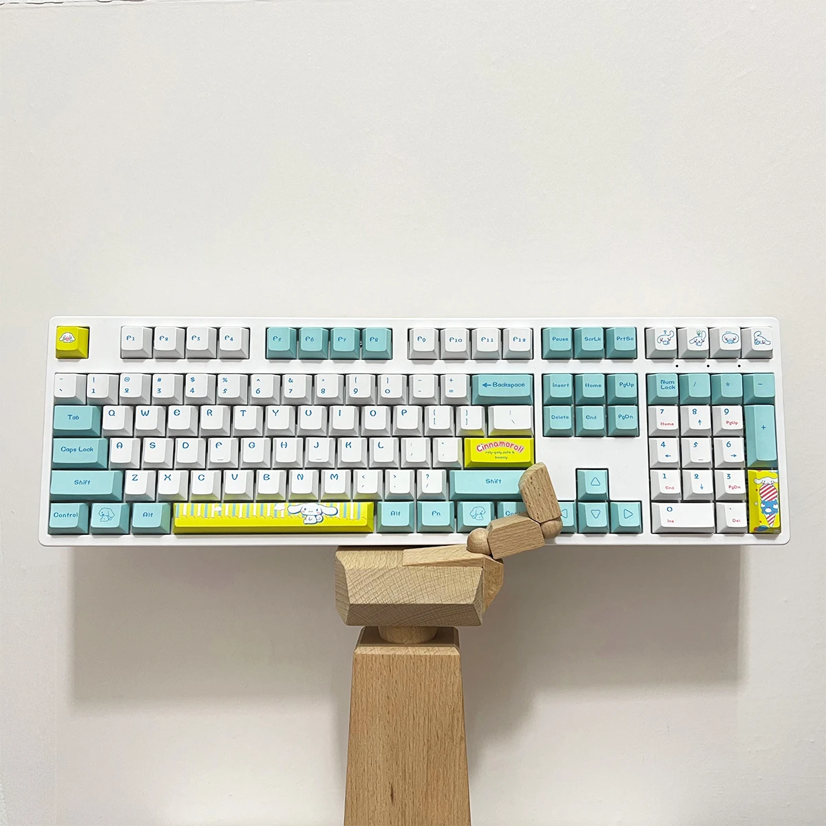 108 Keys babyCinnamoroll theme Cherry Profile DYE-SUB Personalized PBT Keycap For Cherry MX Switch Mechanical Keyboard