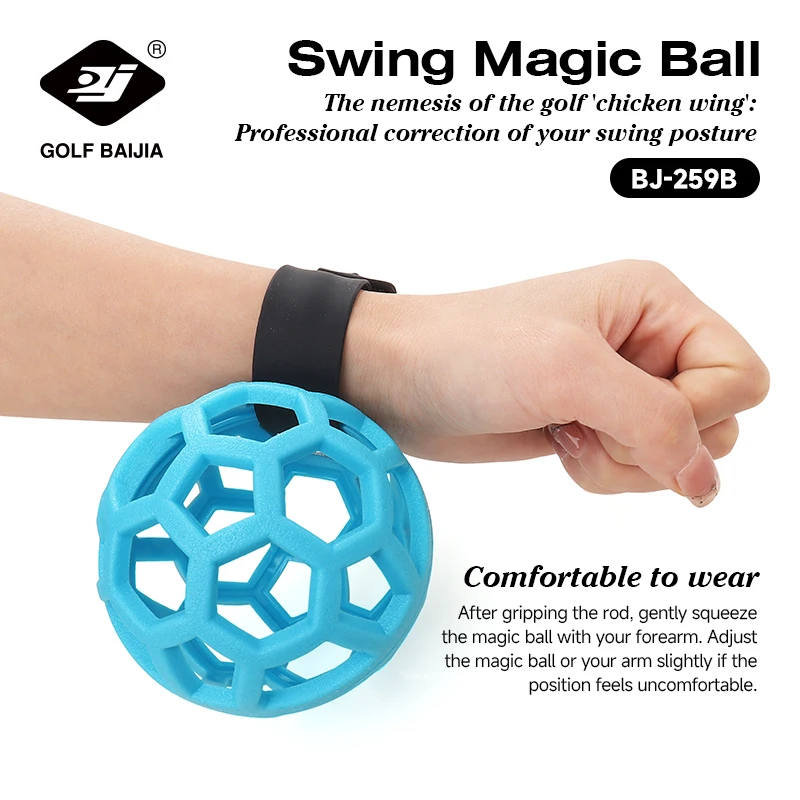 Golf Swing Magic Ball Trainer Correct Posture Eliminate Chicken Wing Improve Hitting Accuracy Golf Swing Aid Tool