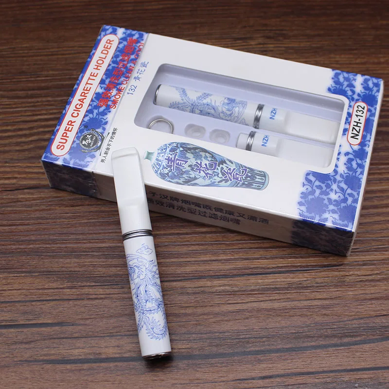Health type Smoking filter Men Cigarette Holder with Circulating Filtration Microfilter Tar Filtration Washable Reusable
